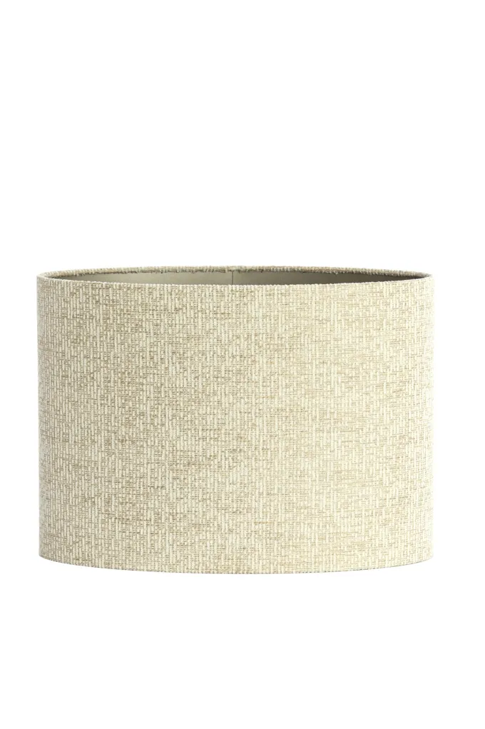 Light en Living Kap ovaal recht smal hoog 45-21-32 cm RIF zand