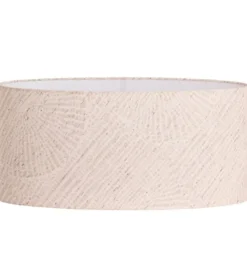 Light en Living Kap ovaal recht smal laag 58-24-27 cm STONE beige