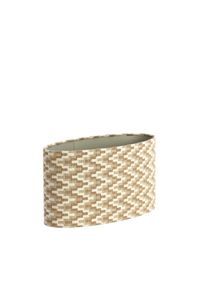 Light en Living Kap ovaal recht smal hoog 45-21-22 cm JINX bruin