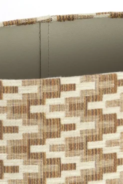 Light en Living Kap ovaal recht smal hoog 45-21-22 cm JINX bruin