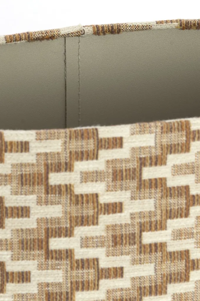 Light en Living Kap ovaal recht smal hoog 45-21-22 cm JINX bruin