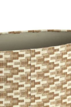 Light en Living Kap ovaal recht smal hoog 45-21-22 cm JINX bruin