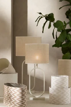 Light en Living Kap ovaal recht smal hoog 45-21-22 cm JINX bruin