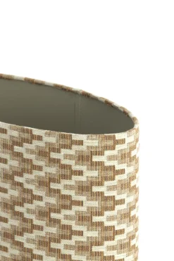 Light en Living Kap ovaal recht smal hoog 45-21-22 cm JINX bruin