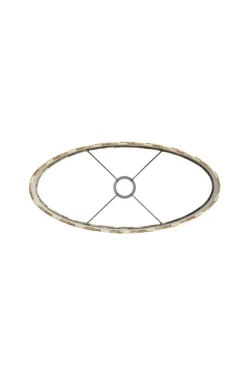 Light en Living Kap ovaal recht smal hoog 45-21-22 cm JINX bruin