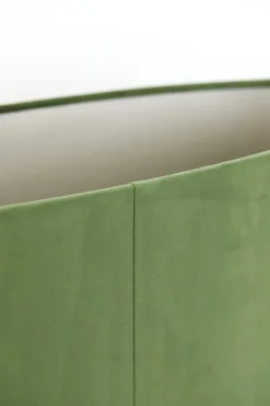 Light en Living Kap ovaal recht smal 30-15-25 cm VELOURS dusty green