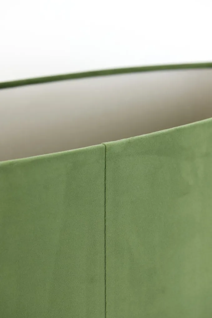 Light en Living Kap ovaal recht smal 30-15-25 cm VELOURS dusty green