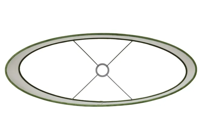 Light en Living Kap ovaal recht smal 30-15-25 cm VELOURS dusty green