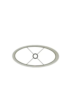 Light en Living Kap ovaal recht smal 70-28-38 cm SAVERNA eiwit