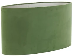 Light en Living Kap ovaal VELOURS Dusty groen 45-21-32 cm
