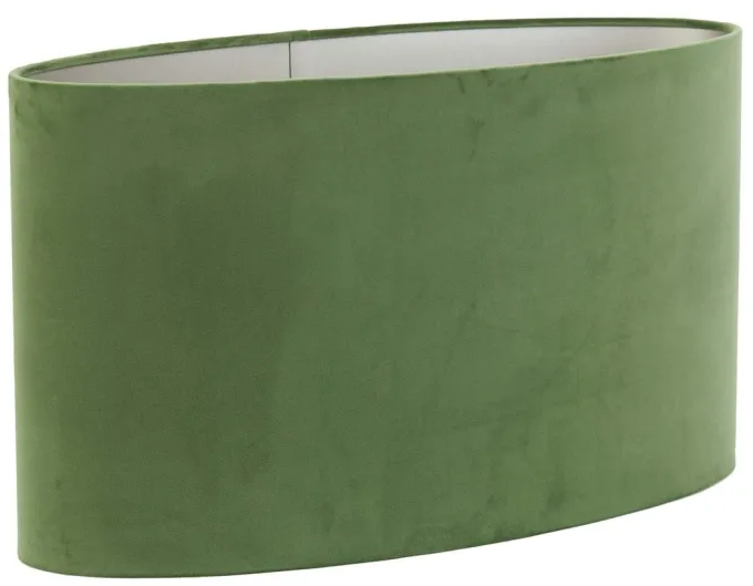 Light en Living Kap ovaal VELOURS Dusty groen 45-21-32 cm
