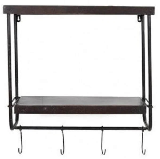 Light en Living Kapstok Perez 5-haaks antiek zilver - Wandkapstok