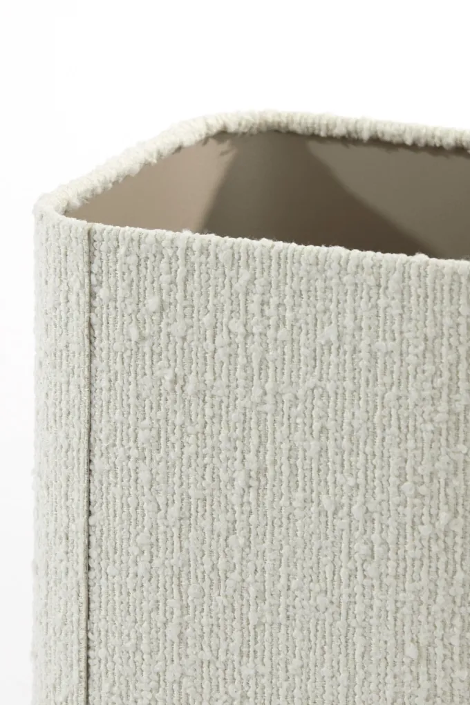 Light en Living Kap vierkant rond hoog 20-20-26 cm BOLERO wit
