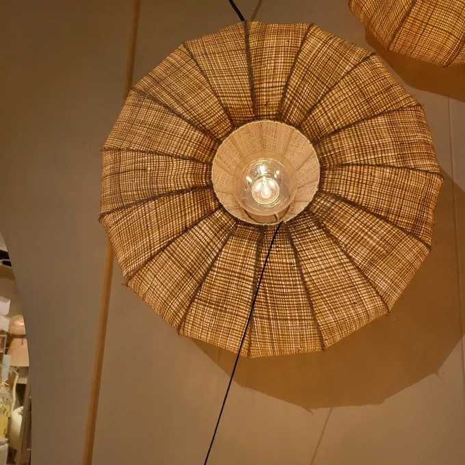Light en Living Kap Ø40x19 cm RAFIKA raffia naturel