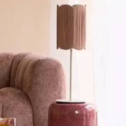 Light en Living Kap Ø24,5x36 cm SIVA oud roze-terra