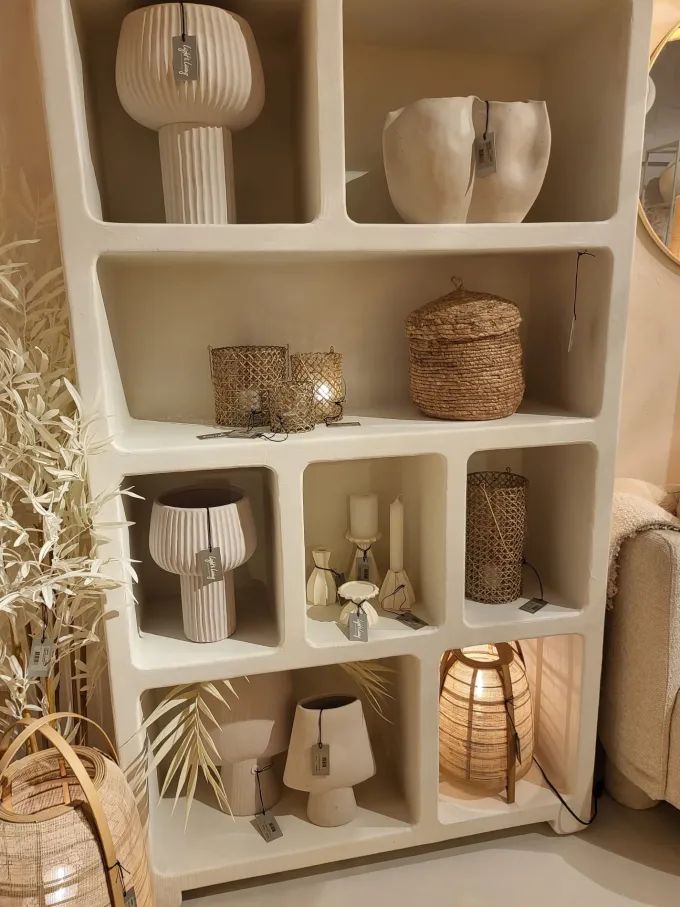 Light en Living Kast 110x35x190 cm NAHUA beige