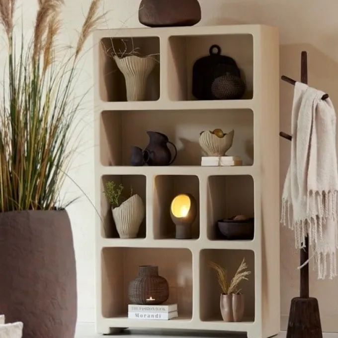 Light en Living Kast 110x35x190 cm NAHUA beige