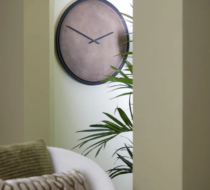 Light en Living Klok Ø72 cm ALIZE koper+zwart