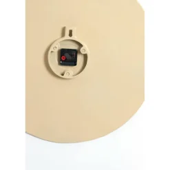 Light en Living Klok Ø74 cm LICOLA mat zand+licht bruin gespikkeld