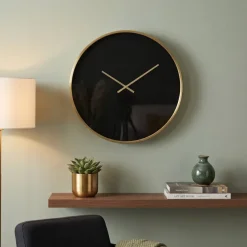 Light en Living Klok Ø41 cm SEPONI zwart-goud van Light & Living