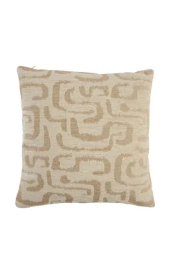 Light en Living Kussen 45x45 cm ALZEY beige+zand veren gevuld