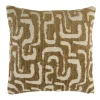 Light en Living Kussen 45x45 cm ALZEY groen-grijs+beige veren gevuld