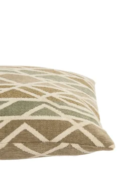 Light en Living Kussen 45x45 cm FULDOS mint groen+crème veren gevuld