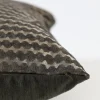 Light en Living Kussen 45x45 cm GARALO velours donker bruin/licht goud