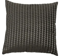 Light en Living Kussen 45x45 cm GARALO velours donker bruin/licht goud