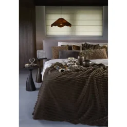 Light en Living Kussen 43x43 cm HATO bruin