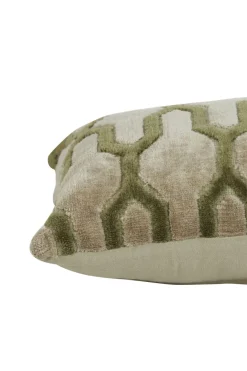 Light en Living Kussen 60x30 cm JEMBANA zand+olijf groen