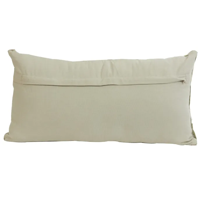 Light en Living Kussen 60x30 cm JEMBANA zand+olijf groen