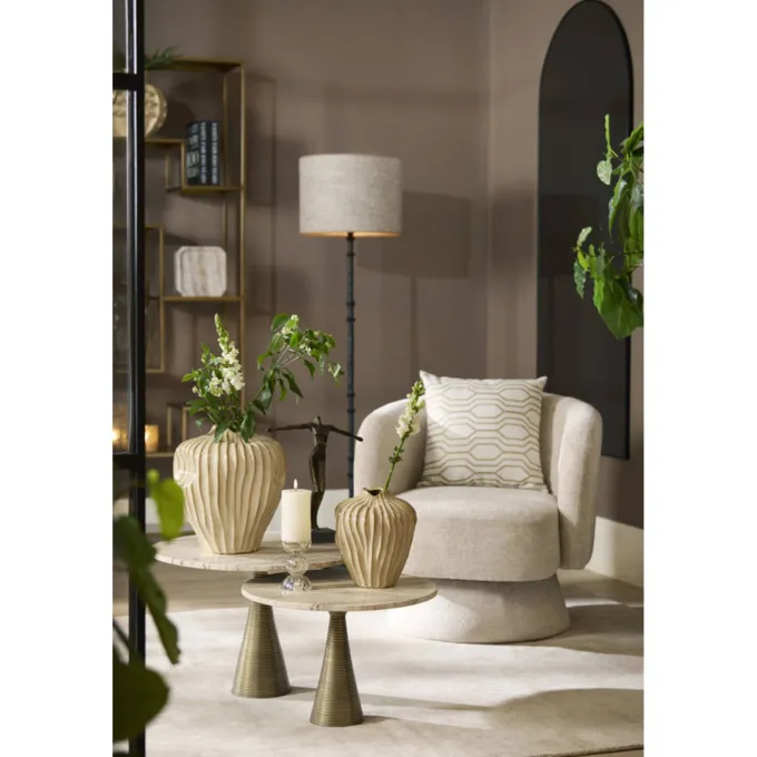 Light en Living Kussen 45x45 cm JOPLIN crème+goud