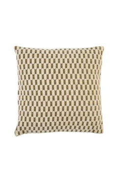 Light en Living Kussen 45x45 cm KASSEL mint groen+crème veren gevuld