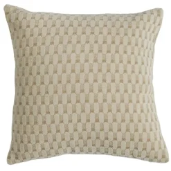 Light en Living Kussen 45x45 cm KASSEL beige+crème veren gevuld