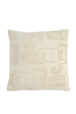 Light en Living Kussen 45x45 cm LYSS crème veren gevuld