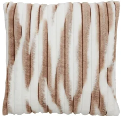 Light en Living Kussen 45x45 cm MABLY velvet crème-bruin