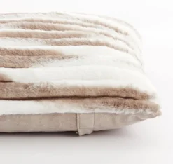 Light en Living Kussen 45x45 cm MABLY velvet crème-bruin