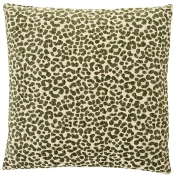 Light en Living Kussen 45x45 cm SAFFORD zand + groen