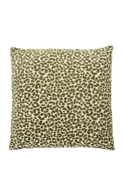 Light en Living Kussen 45x45 cm SAFFORD zand + groen
