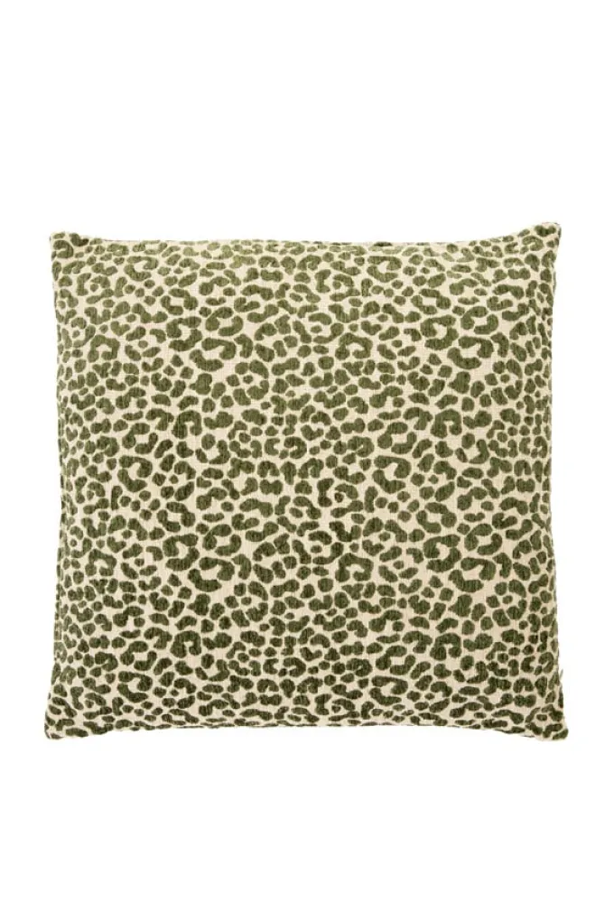 Light en Living Kussen 45x45 cm SAFFORD zand + groen