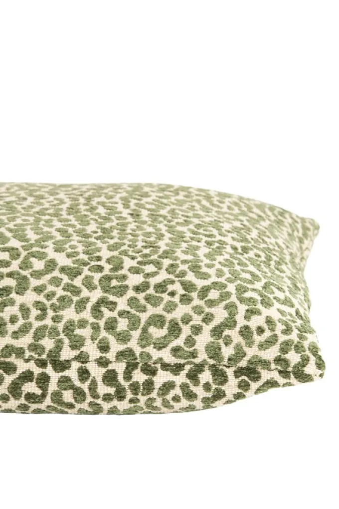 Light en Living Kussen 45x45 cm SAFFORD zand + groen