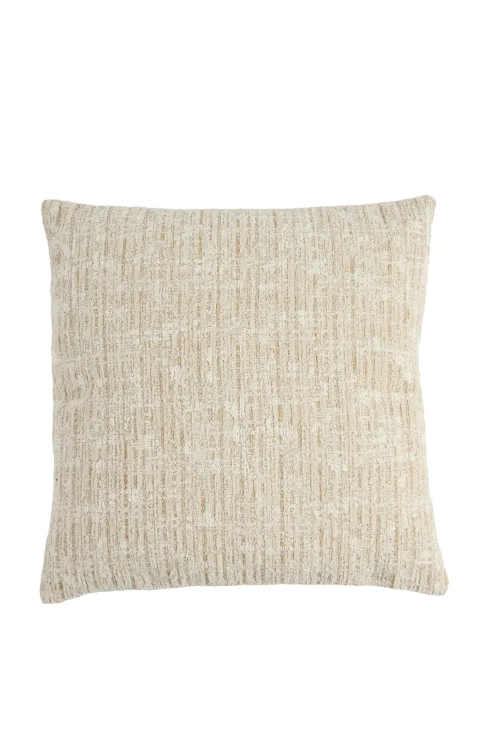 Light en Living Kussen 45x45 cm SALIDA beige + crèmekleurig met veren gevuld