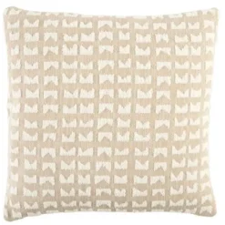 Light en Living Kussen 45x45 cm SONTRA beige+crème veren gevuld