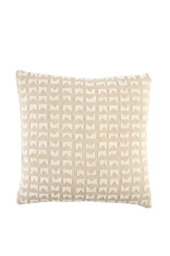 Light en Living Kussen 45x45 cm SONTRA beige+crème veren gevuld