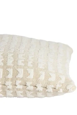 Light en Living Kussen 45x45 cm SONTRA beige+crème veren gevuld