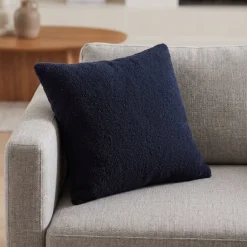 Light en Living Kussen 45x45 cm TEDDY donker blauw