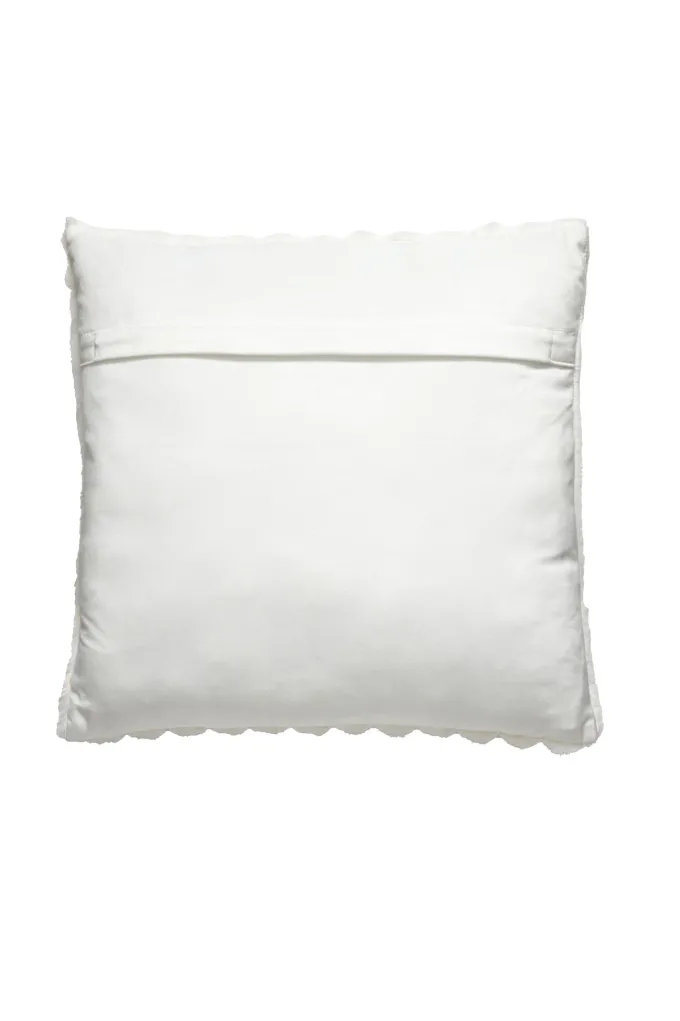Light en Living Kussen 45x45 cm VAJEN velvet crème