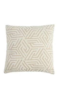 Light en Living Kussen 45x45 cm VEVEY beige+crème veren gevuld