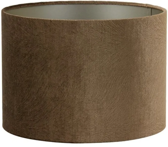 Light en Living Lampenkap cilinder LUBIS bruin - Diverse maten